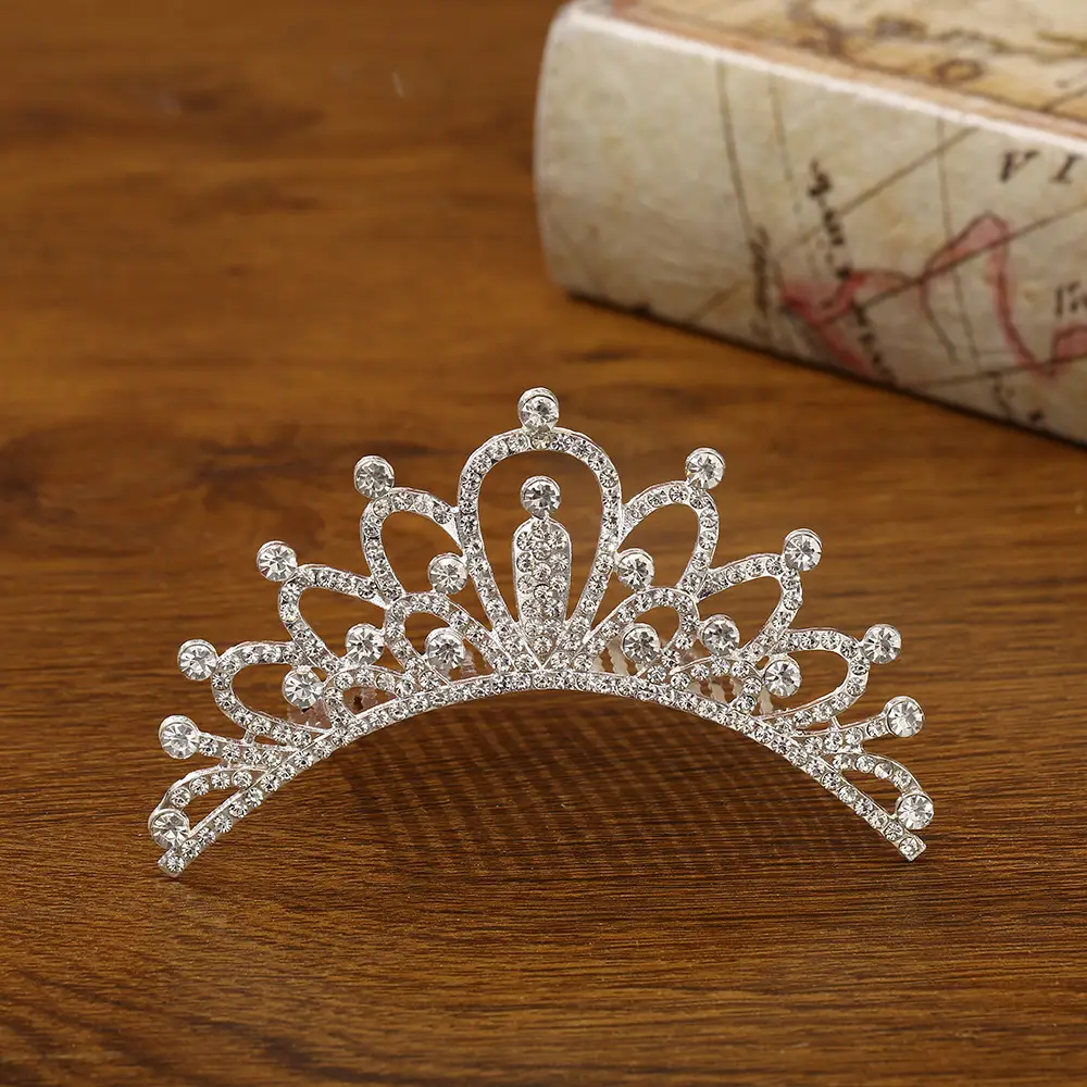 Bridal Crown Hair Accessory Silver Hairpin for Bun Hairstyle - Image 18