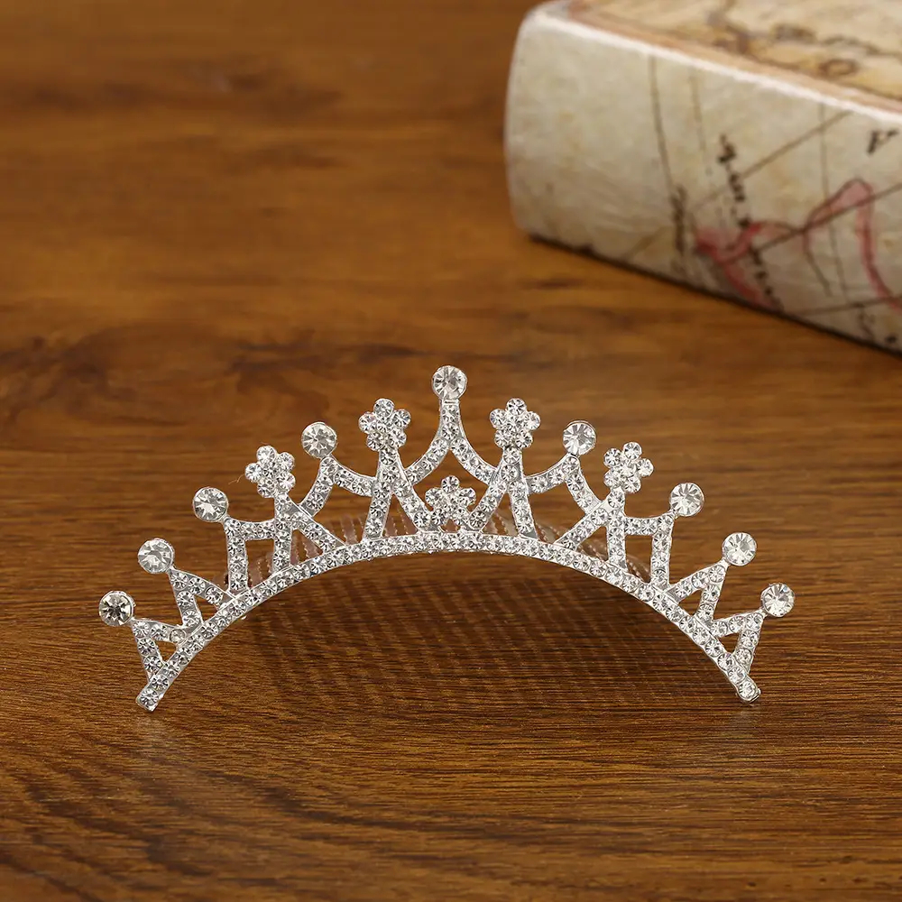 Bridal Crown Hair Accessory Silver Hairpin for Bun Hairstyle - Image 23