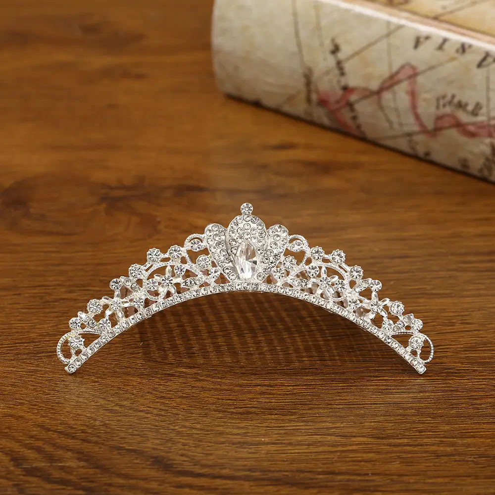 Bridal Crown Hair Accessory Silver Hairpin for Bun Hairstyle - Image 33