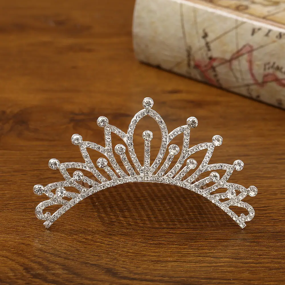 Bridal Crown Hair Accessory Silver Hairpin for Bun Hairstyle - Image 37