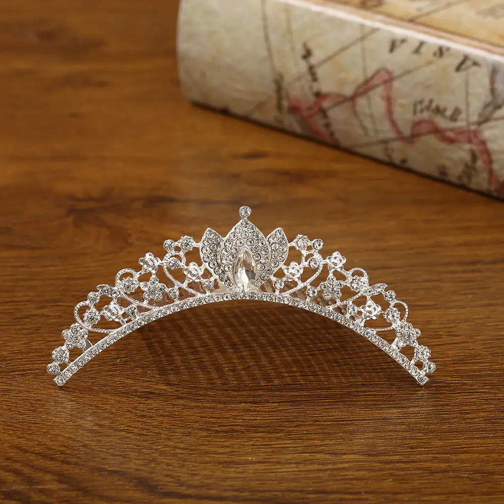 Bridal Crown Hair Accessory Silver Hairpin for Bun Hairstyle - Image 38