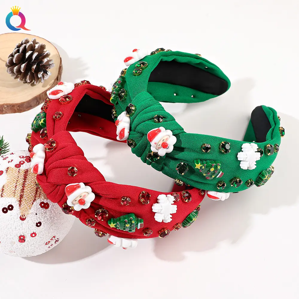 Christmas Headband Set with Diamond Embellishments for Girls — feature 35