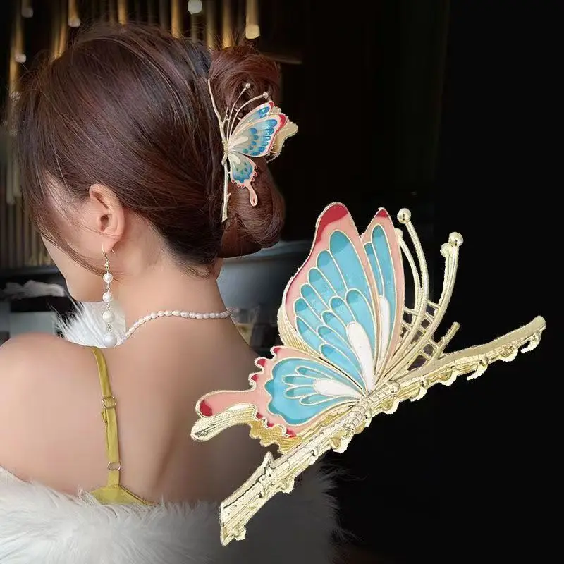 Chinese Butterfly Hairpin with Shark Design — feature 10