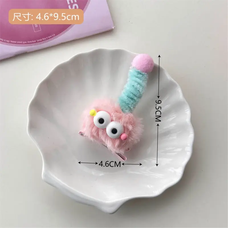 Plush Rainbow Twist Stick Hair Clip for Girls - Image 10