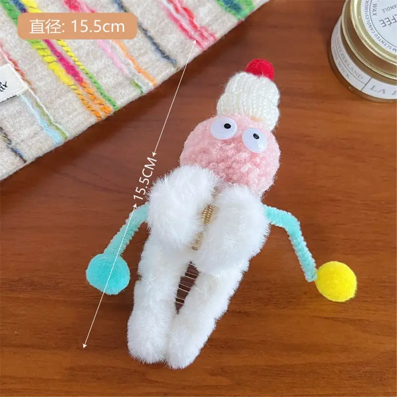 Plush Rainbow Twist Stick Hair Clip for Girls - Image 13