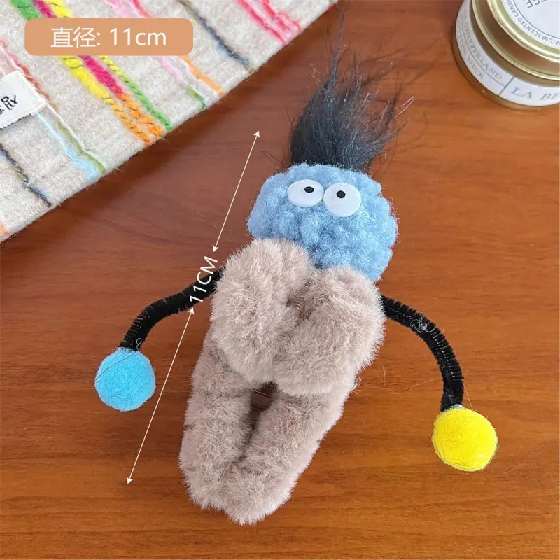 Plush Rainbow Twist Stick Hair Clip for Girls - Image 15