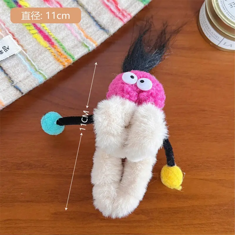 Plush Rainbow Twist Stick Hair Clip for Girls - Image 16