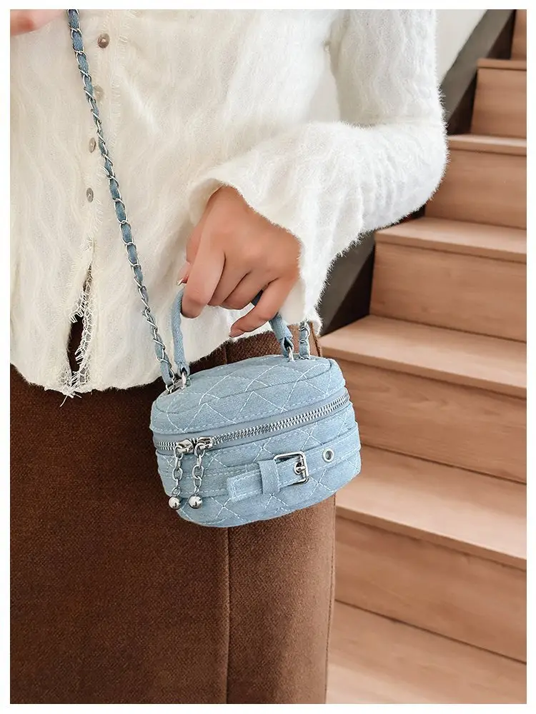 Children's Denim Shoulder Messenger Bag Mini All-Match — feature 10