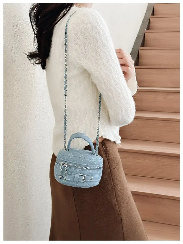 Children's Denim Shoulder Messenger Bag Mini All-Match — feature 11