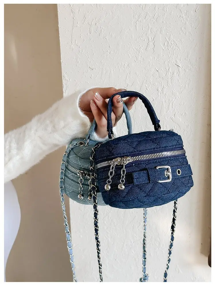 Children's Denim Shoulder Messenger Bag Mini All-Match — feature 13