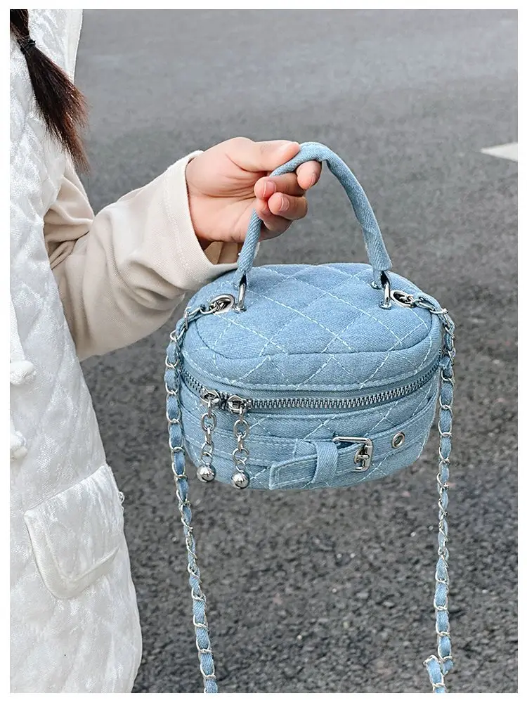 Children's Denim Shoulder Messenger Bag Mini All-Match — feature 15
