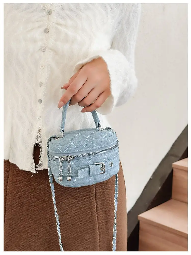 Children's Denim Shoulder Messenger Bag Mini All-Match — feature 5