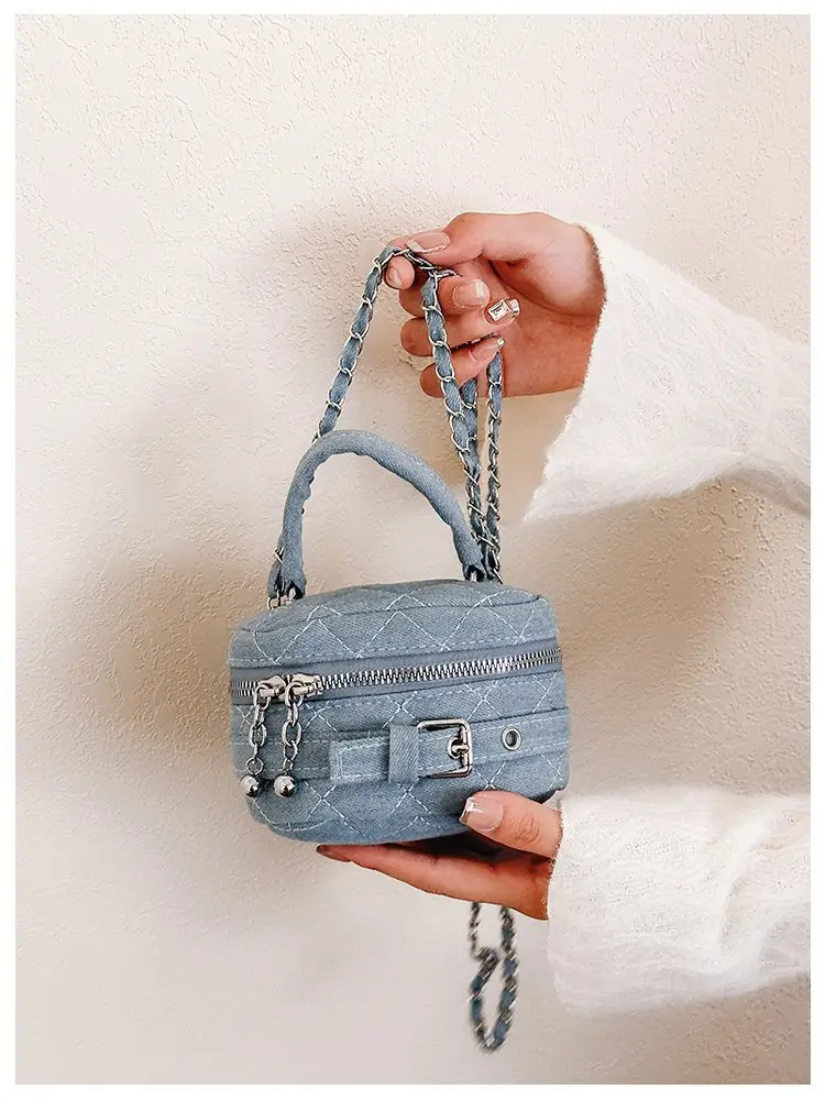 Children's Denim Shoulder Messenger Bag Mini All-Match — feature 6