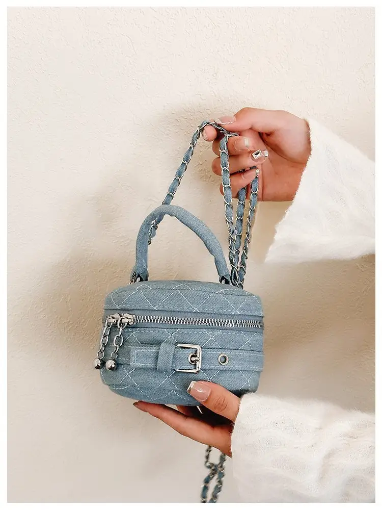 Children's Denim Shoulder Messenger Bag Mini All-Match — feature 7
