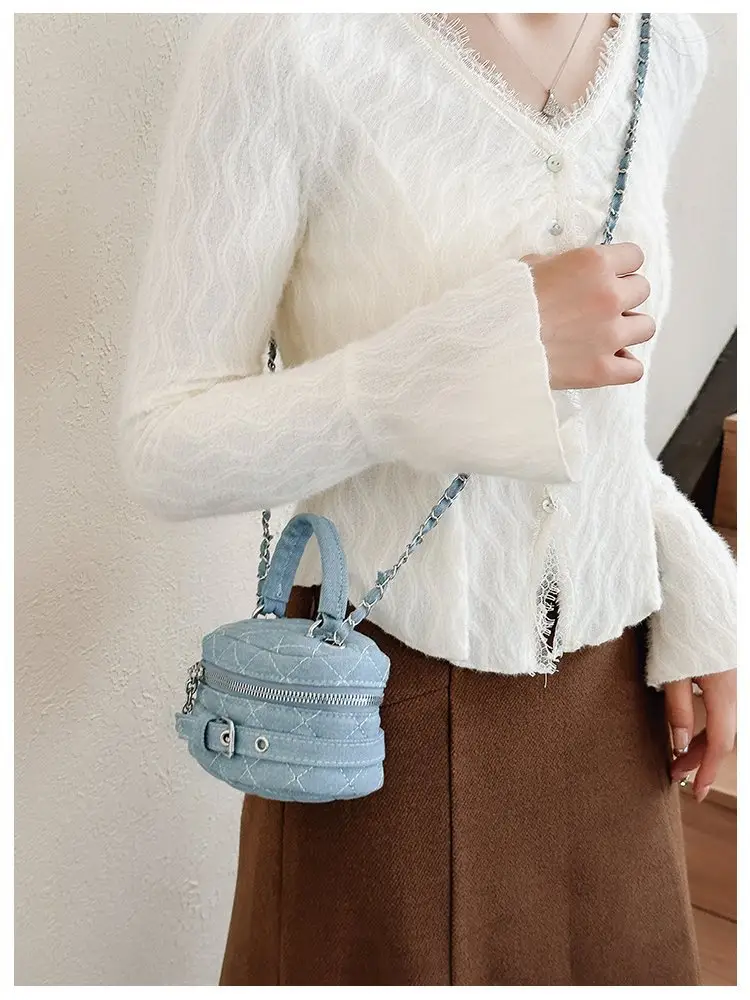 Children's Denim Shoulder Messenger Bag Mini All-Match — feature 9