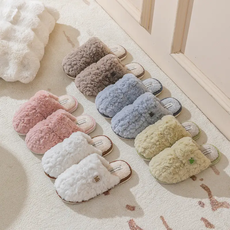 Cixi Cotton Slippers Women's Spring and Autumn Winter Indoor Home Non-slip Moon Shoes Thick Sole Warm Couple Men - Image 7
