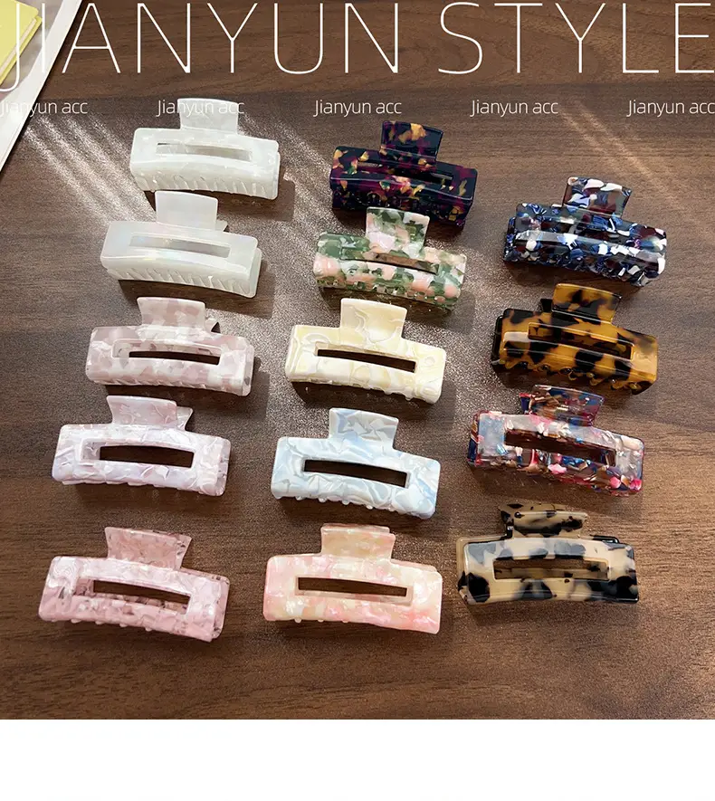 Korean Fashion Grabber Hair Clips Women Elegant Shark Clip — feature 6