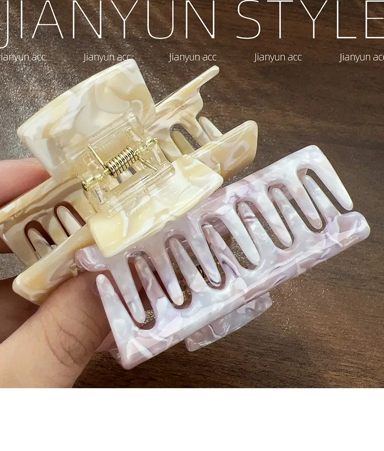Korean Fashion Grabber Hair Clips Women Elegant Shark Clip — feature 8
