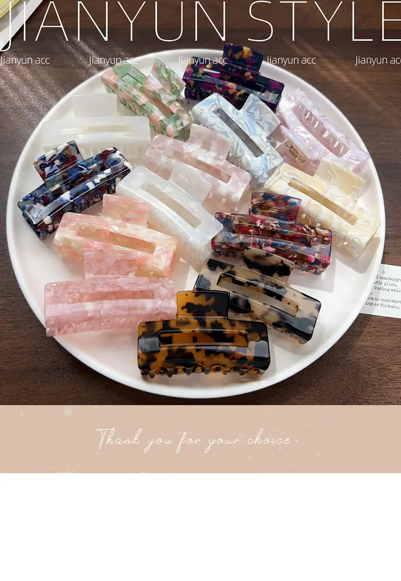 Korean Fashion Grabber Hair Clips Women Elegant Shark Clip — feature 9