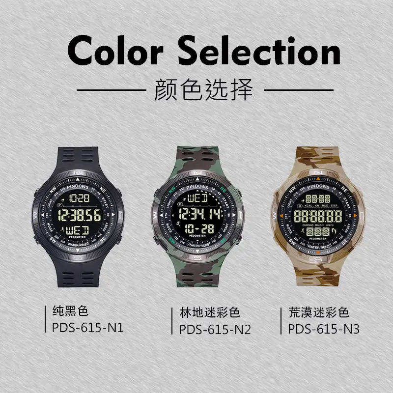 Camouflage Digital Watch for Men Women Waterproof Outdoor Sports — feature 10
