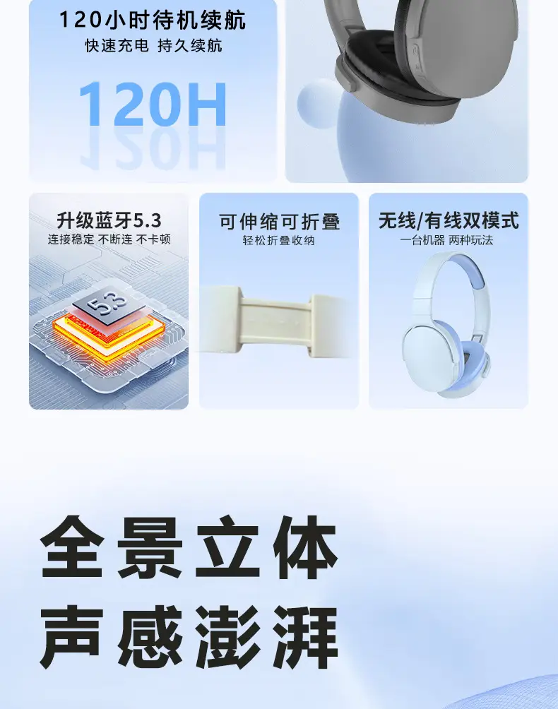 Wireless Headset Bluetooth 5.3 Stereo Half Pack β feature 6