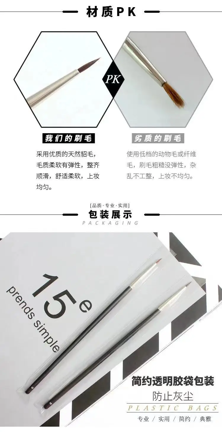 Ultra-Fine Eyeliner Brush for Precision Application — feature 3