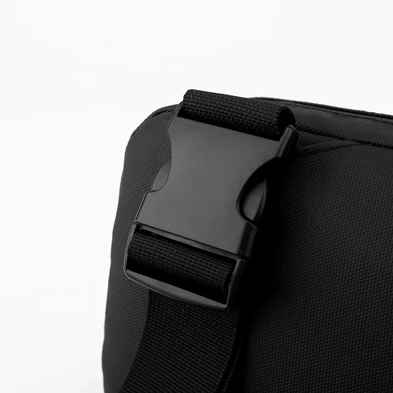 Men's Lightweight Korean Messenger Bag Black Multi Layer — feature 12
