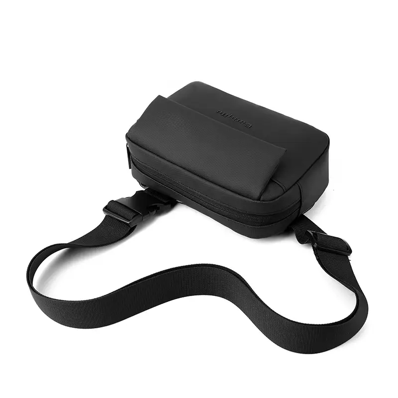 Men's Lightweight Korean Messenger Bag Black Multi Layer — feature 13
