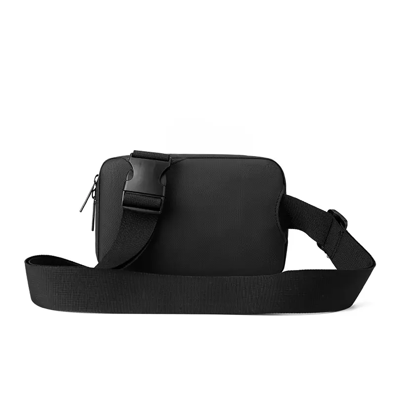 Men's Lightweight Korean Messenger Bag Black Multi Layer — feature 15