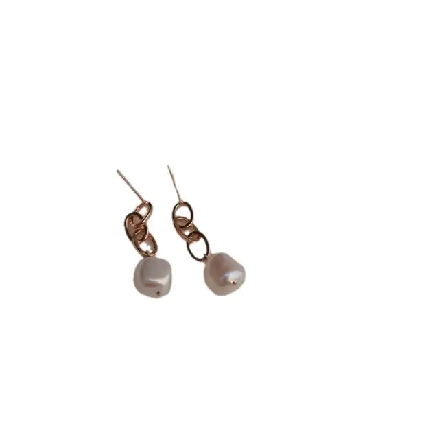 Pearl Earrings with Silver Needle for Women - Image 5