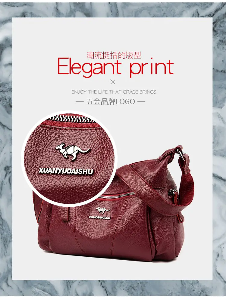 Purple Leather Shoulder Bag for Women 2023 — feature 2