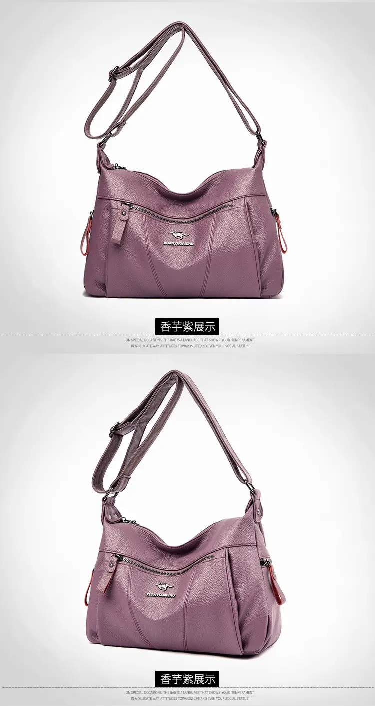 Purple Leather Shoulder Bag for Women 2023 — feature 23