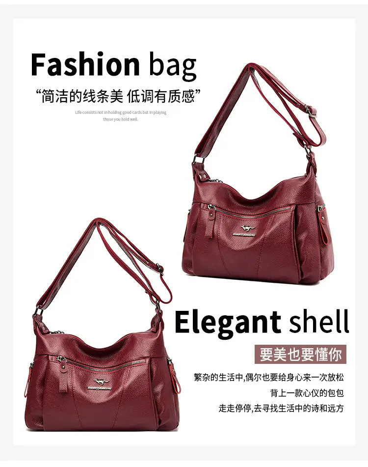 Purple Leather Shoulder Bag for Women 2023 — feature 4