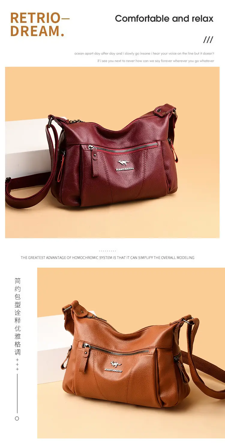 Purple Leather Shoulder Bag for Women 2023 — feature 6