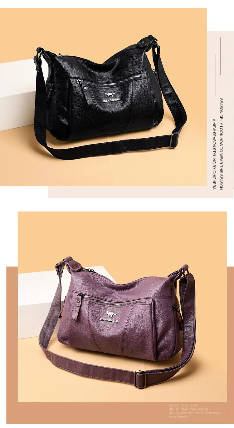 Purple Leather Shoulder Bag for Women 2023 — feature 9