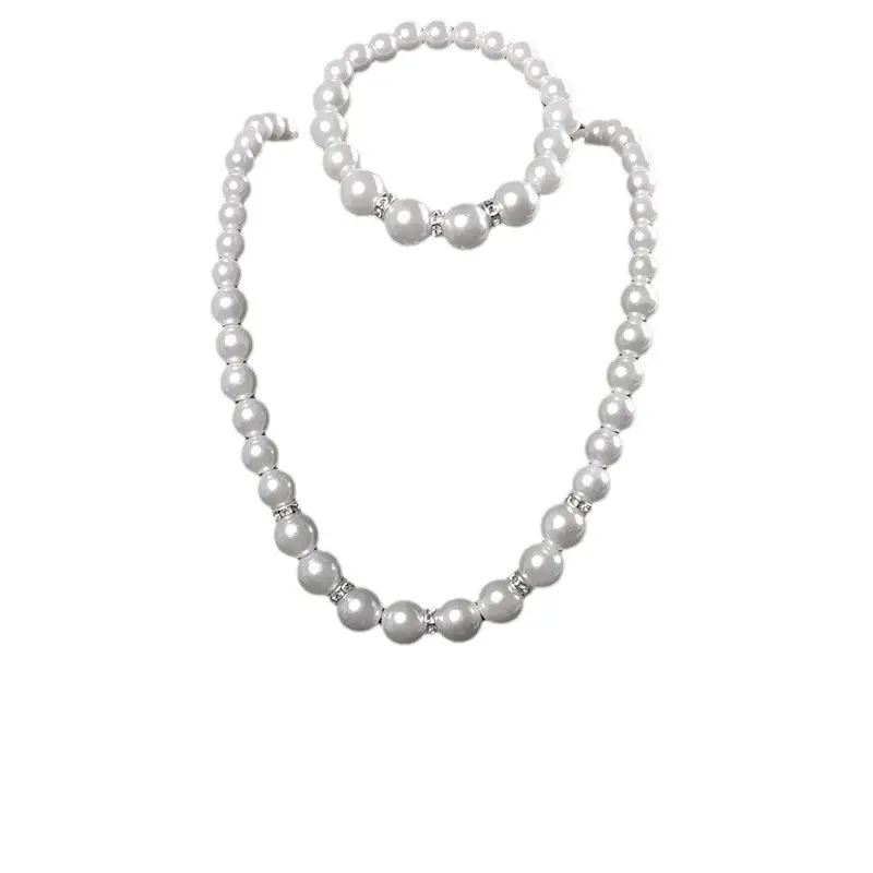 ABS Pearl Jewelry Set for Women Wedding Photo Accessories - Image 5