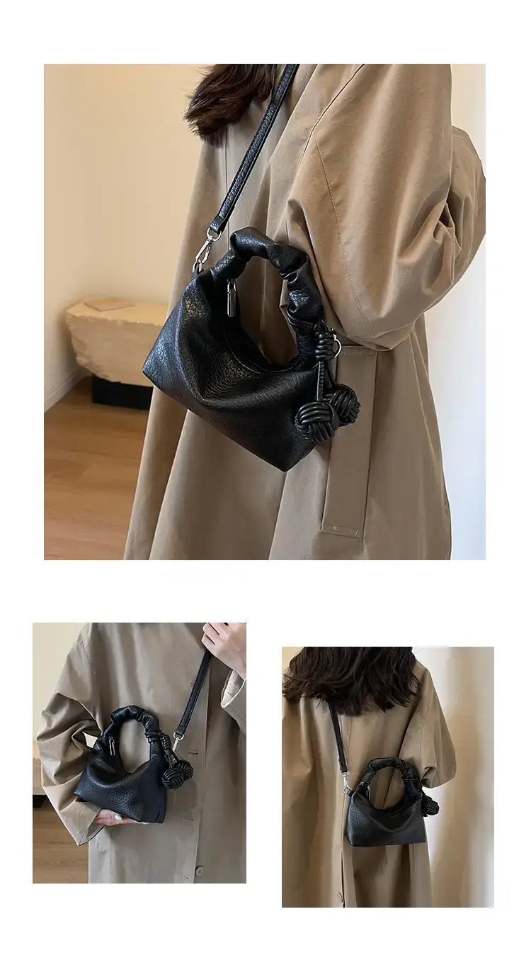 Black Retro Shoulder Bag for Women 2023 — feature 10