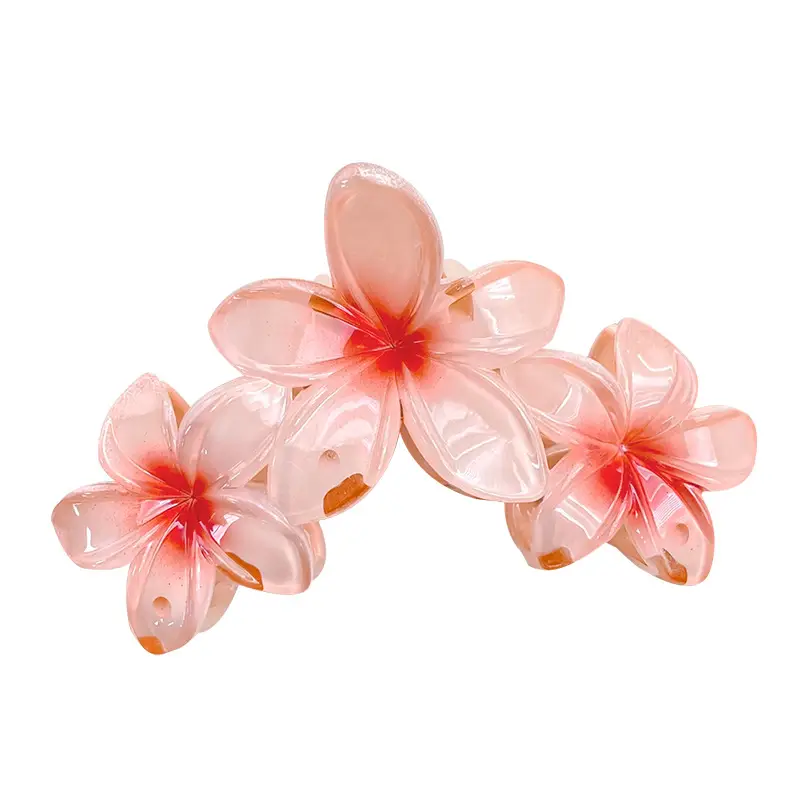 Candy Color Flower Hairclip Large Egg Flower Grab Clip Back of Head Disc Hair Shark Clip Seaside Vacation Hair Accessories Headwear
