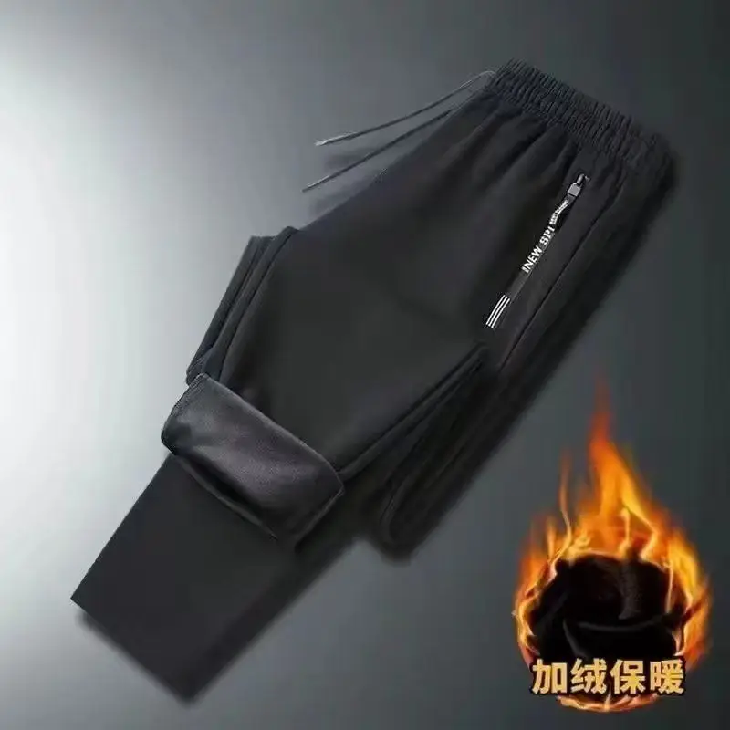 Men Fleece Thermal Trousers Grey Ankle Tie — feature 6