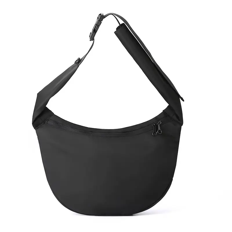 Men's Large Capacity Crossbody Bag Black Green — feature 18