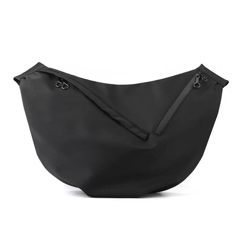 Men's Large Capacity Crossbody Bag Black Green — feature 20