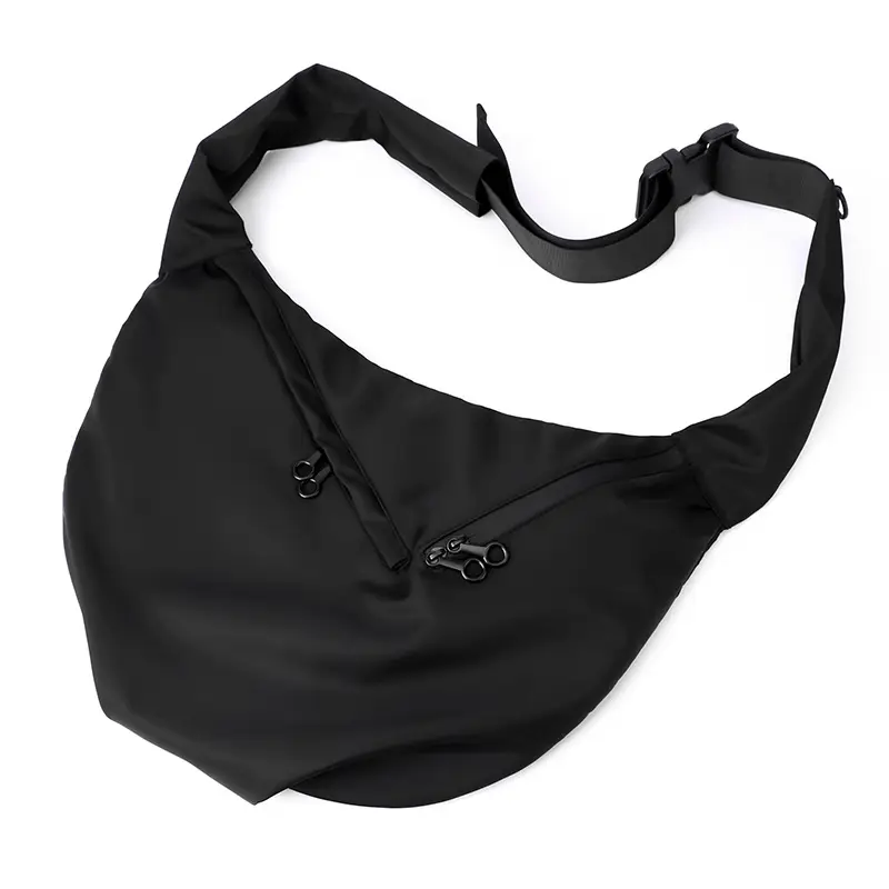 Men's Large Capacity Crossbody Bag Black Green — feature 23