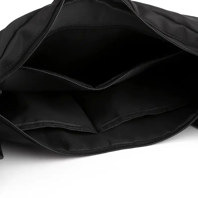 Men's Large Capacity Crossbody Bag Black Green — feature 7