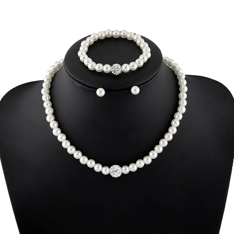 AliExpress Creative Imitation Pearl Necklace Bracelet Earrings Set — feature 2