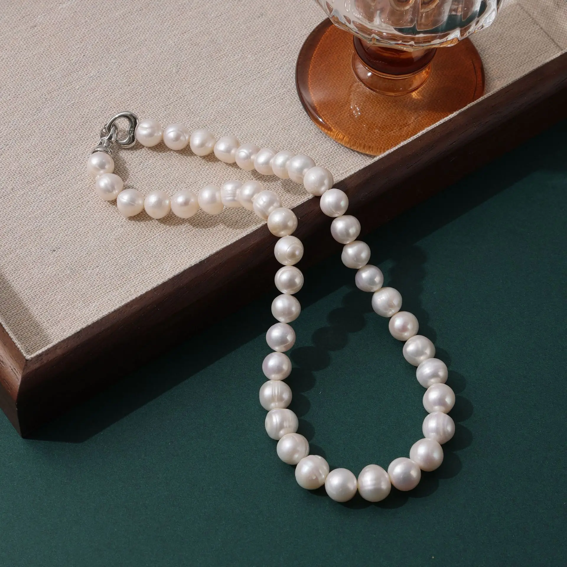 Natural 10mm Pearl Necklace for Mother's Day - Image 3