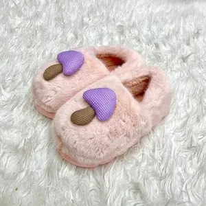 New Winter Autumn and Winter Thick Cute Mushroom Couple Indoor Thickened Household Eva Maomao Cotton Shoes Women Wholesale