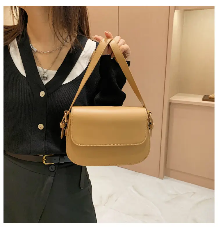 White Retro Shoulder Messenger Bag for Women — feature 12