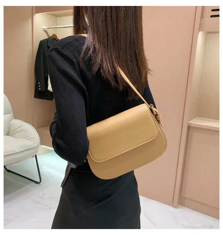 White Retro Shoulder Messenger Bag for Women — feature 13