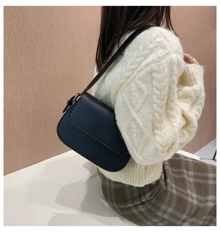 White Retro Shoulder Messenger Bag for Women — feature 15