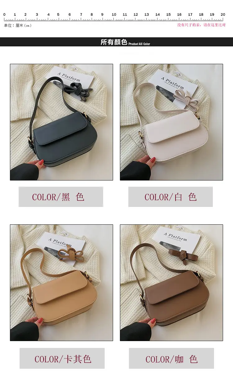 White Retro Shoulder Messenger Bag for Women — feature 2